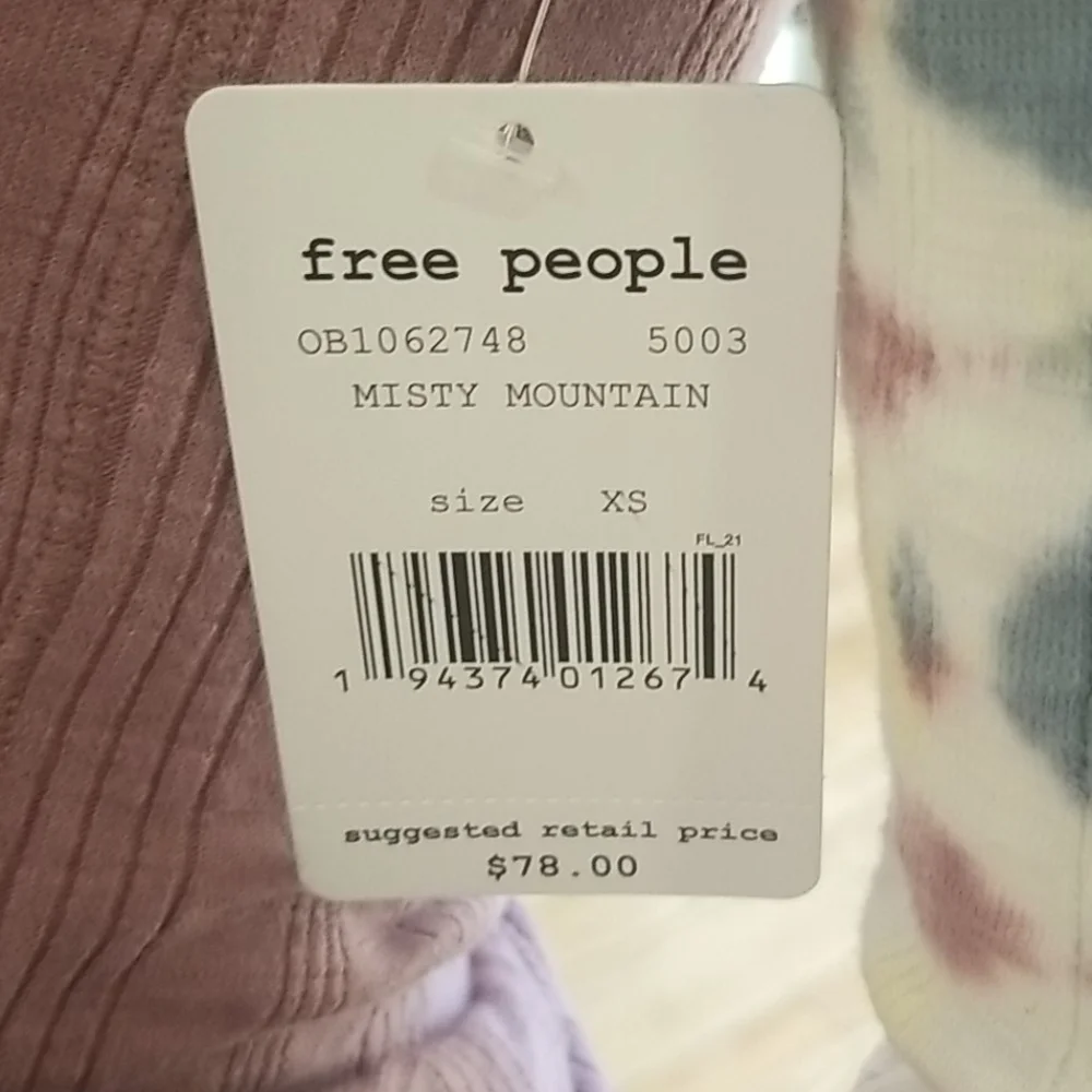 Free People big sur tee in misty mountain